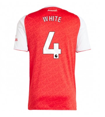 Lacne Muži Futbalové dres Arsenal Ben White #4 2025-26 Krátky Rukáv - Domáci